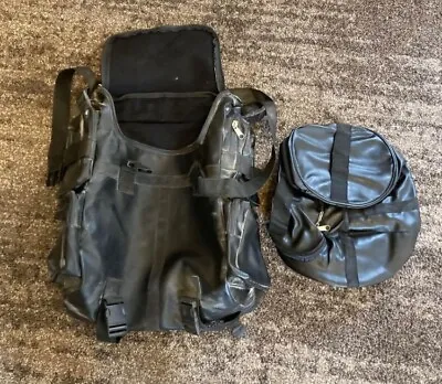 Motorcycle Backpack - Black Pleather • $29.99