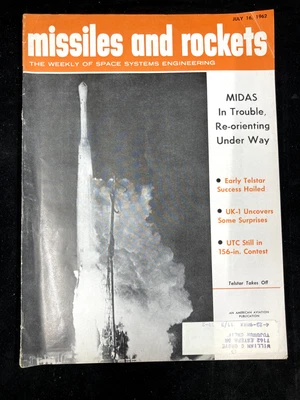 $24.99 • Buy Missiles And Rockets, The Missile/space Weekly Magazine, July 16, 1962
