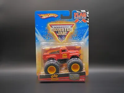 Monster Jam Flag Series #24 - Red Primer Grave Digger Hot Wheels NIB 2010 • $19.99