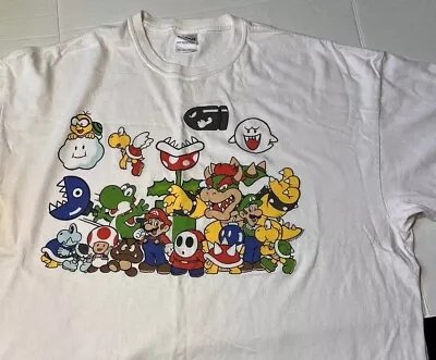 Nintendo Super Mario Bros. Video Gaming Graphic Mens Classic T-shirt Sz 2XL 2010 • $15