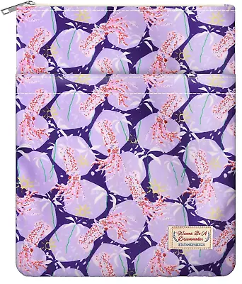 9''x11'' Book Sleeve W/Zipper Book Cover Book Protector Pouch Purple Squids • $14.24