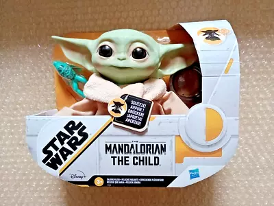 Hasbro Star Wars Grogu Mandalorian Child Soft Toy Baby Yoda Talking Plush Disney • £14.89