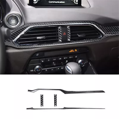 4Pcs For Mazda CX-9 2016-2022 Carbon Fiber Interior Dashboard Cover Trim • $30.94