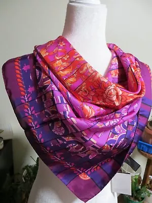 NWT VERSACE 100% SILK SCARF 34 X34  MADE IN ITALY(VALUE $360.00) • $165