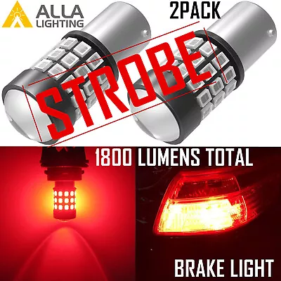 Alla Lighting LED 1156 Strobe Blinking Flashing Brake Light Bulb Safety Warning • $19.98