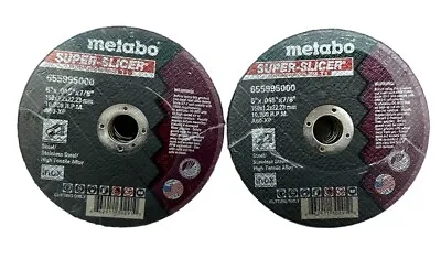 50-Pack Metabo 655995000 Cutting Wheels Type 1 Super Slicer 6  In Dia. • $98.99