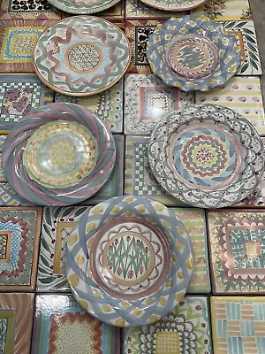 Mackenzie-Childs Aalsmeer Ceramic Dinner Plate. • $120