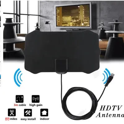 Mini Digital TV Antenna DVB-T2 Indoor HDTV Antenna HD 1080P 80 Miles Range • $6.64