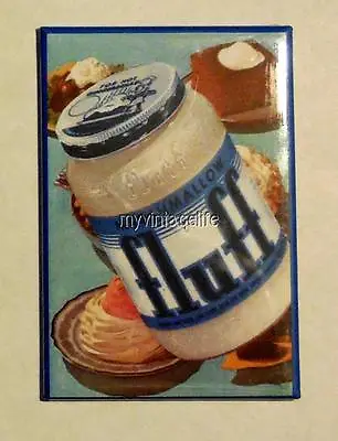 Vintage MARSHMALLOW FLUFF Ad FLUFFERNUTTER  2  X 3  Fridge MAGNET Art • $8.25