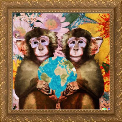 World Class Monkeys Ornate Art Unique Vintage Modern Art Pieces  • $100