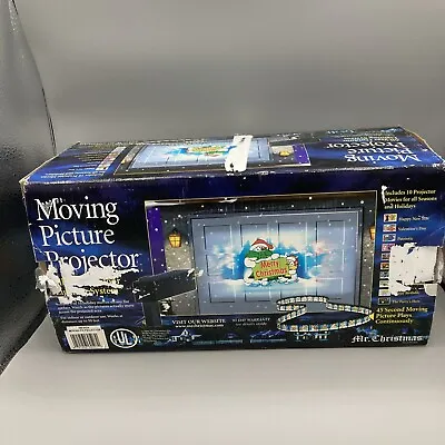 Mr Christmas Moving Picture Projector 10 All Holiday Movies Lighting Yard Decor • $25