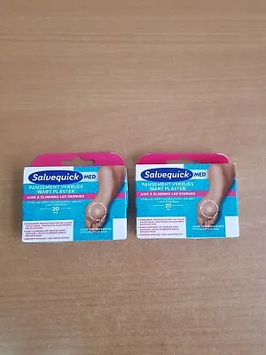 2 Salvequick ® Wart Plaster Helps Remove Stubborn Foot Warts Safe Pain Free X 20 • £4.99