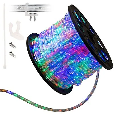 10' 20' 25' 50' 100' 150ft Outdoor LED Rope Light Water-Resistant Extend To 300' • $26.95