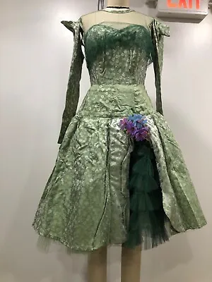 $495 • Buy Vintage Handmade Carnival Costume 2 Piece Dress