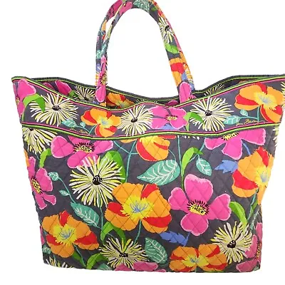 Vera Bradley Tote Jazzy Blooms Grand Beach Bag Floral • $49.99
