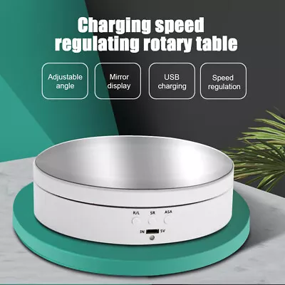 Motorized Turntable Rotating Display Stand Photography Shop 360 Degree Revolving • £15.73