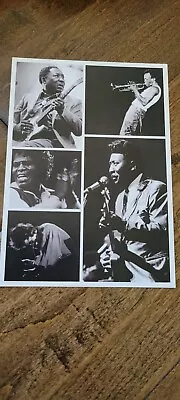 2019 James Brown Miles Davis Muddy Waters Promo Card From France 4  X 6  • $12.99