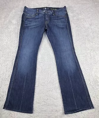 7 For All Mankind Jeans “A” Pocket Boot Cut Women’s Size 30 Denim Dark Wash • $17