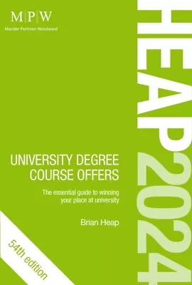 HEAP 2024: University Degree Course Offers 9781912943906 - Free Tracked Delivery • £44.90