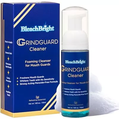 BleachBright Mouth Guard Cleaner Foam Great For Invisalign Candid Byte Sports... • $15.99