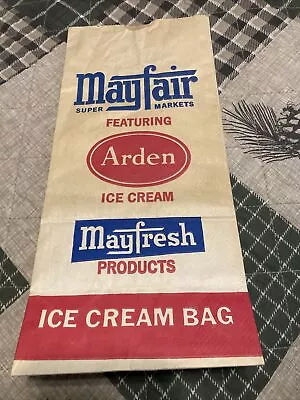 Vintage Bag Mayfair Ice Cream Markets Sack Frozen Cold Drive-in Restaurant • $30