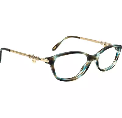 TIFFANY & CO . Eyeglasses - TF 2063 8124 - Ocean Turquoise - Pale Gold -  Womens • $255