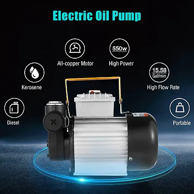 Commercial Motor Electric Oil Pump Self Priming Transfer Pump 16GPM 110V 550W • $88