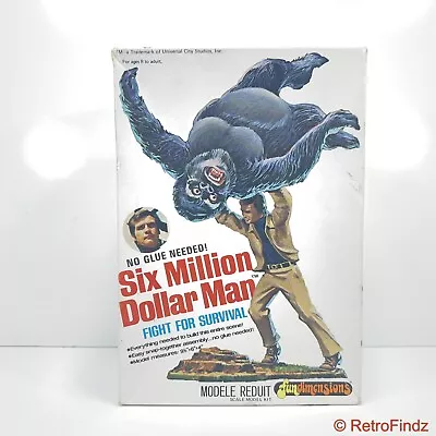 Vintage 1975 Six Million Dollar Man Fight For Survival Built Model Kit Bigfoot • $74.95