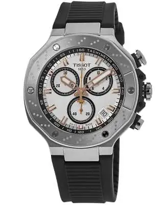 New Tissot T-Race Chronograph White Dial Men's Watch T141.417.17.011.00 • $436