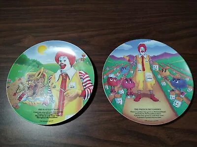 2 Vintage McDonald's Plastic Plates. Copyright 1989. Ronald McDonald. Good Cond. • $0.50