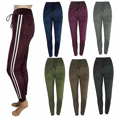 NEW Leggings Joggers Lounge Pants Velour Ladies Women Velvet Tracksuit Bottoms  • $11.35