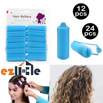 $7.95 • Buy 12x Tools Rollers Curlers Twist Hair Styling Sponge Foam Cushion Magic No Heat