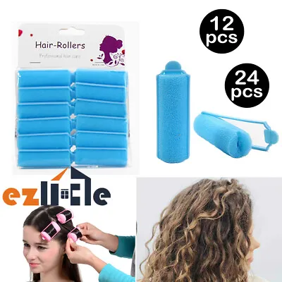 12x Tools Rollers Curlers Twist Hair Styling Sponge Foam Cushion Magic No Heat • $8.95