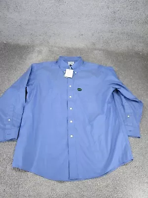 L.L. Bean Dress Shirt Mens 16.5 Wrinkle-Free Pinpoint Oxford Blue Cotton • $24.99