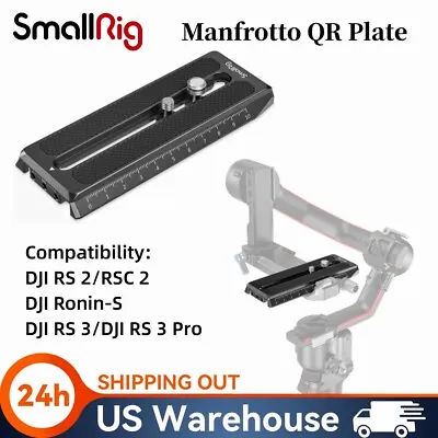 SmallRig Manfrotto-Style Quick Release Plate For DJI RS 2/RSC 2/Ronin-S Gimbal  • $23.90