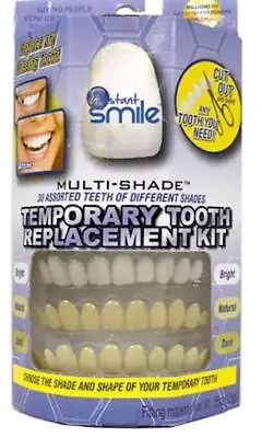 Instant Smile Temporary Tooth Kit 30 Multi-Shade Cosmetic Tooth Replacement  • $19