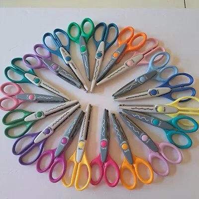 Lot Of 19 Decorative Edge Craft Scissors  Kraft Edgers  For Scrapbooking • $19