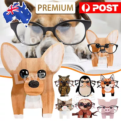 $10.95 • Buy Animal Glasses Display Eyeglasses Holder Sunglasses Wooden Stand Display Rack