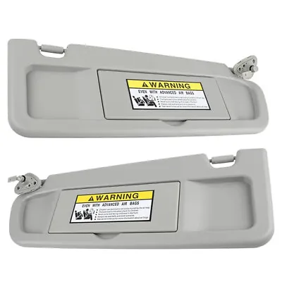 Sun Visor Light GRAY Clear GRAY PAIR For 2006-2011 Honda Civic Left & Right SET • $34.30