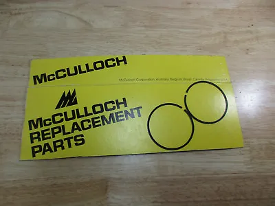 Genuine McCulloch Kart MC-49C ~  Piston Rings .020 Over Bore • $24.99