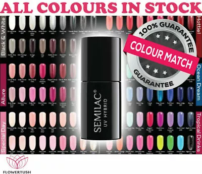 Semilac Soak Off Nail Gel Polish Uv/Led Hybrid Nails Manicure New Colours!! • £10.90