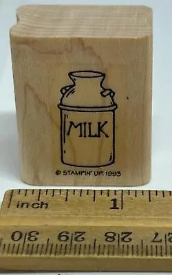 MILK CAN COW DAIRY FARM Stampin Up! Rubber Stamp • $3.50