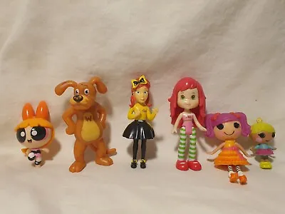 Wiggles Scented Strawberry Shortcake Power Puff Girl Lala Cake Toppers Toy Lot  • $28.50