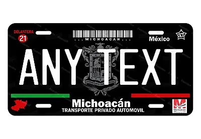 Michoacan Mexico 2012 Customized Black License Plate Novelty Auto Bicycle Wall • $16.99