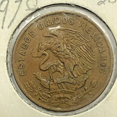 1970 Mexico 20 Centavos Foreign Coin #1232 • $5.70