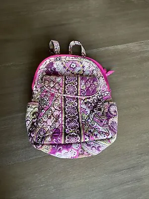 Vera Bradley Very Berry Paisley Small Laptop Backpack With Retired Print🔥🔥🔥🔥 • $28.99