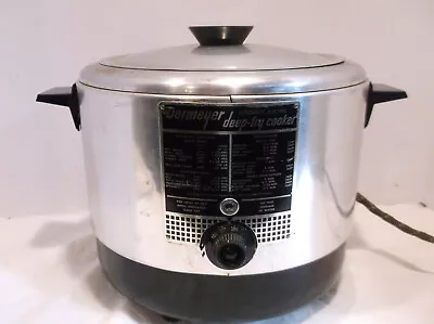 VINTAGE DORMEYER Automatic Electric  Deep Fry Cooker Model 6200 • $19.96