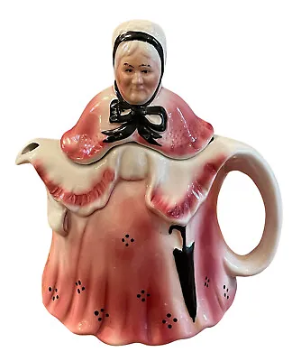 Tony Wood Teapot Victorian Little Old Lady Staffordshire Made In England VTG • $17.99
