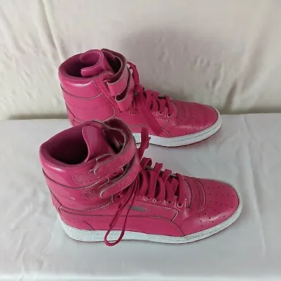 £16.27 • Buy Puma Big Kids Sky II Hi Patent Basketball Sneakers Fuchsia Pink Sz 4 C 363170-02