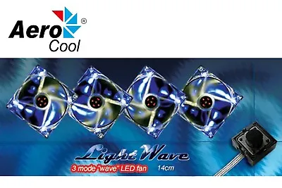 14cm AEROCOOL PC Case Fan Light Wave  3 Mode Option  ***BRAND NEW*** • $25